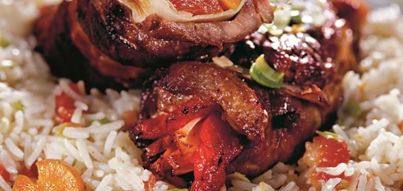 Свиные рулеты по-азиатски