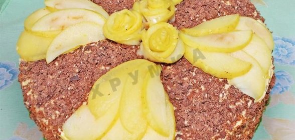 Торт Королевский с маком орехами изюмом