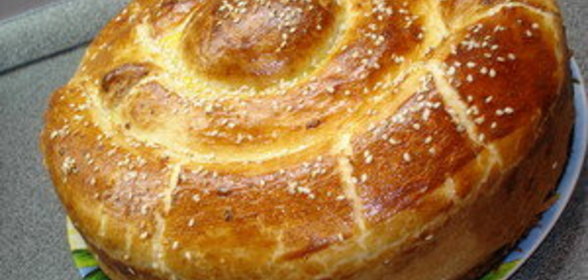 Пирог из слоёного теста Улитка