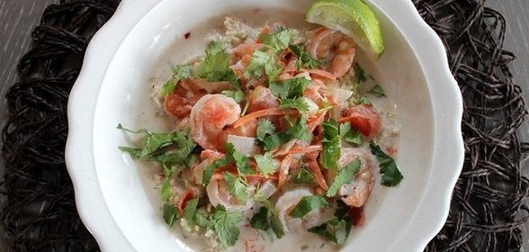 Креветки в кокосовом молоке