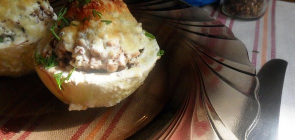 Кабачки с гречкой и фаршем