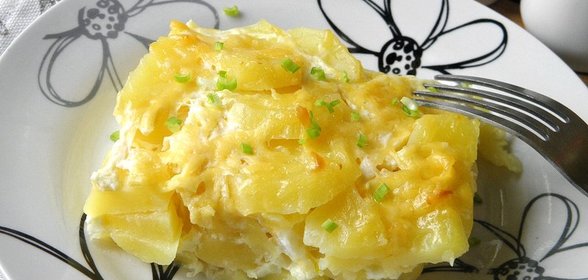 Картофель, запеченный в духовке с сыром