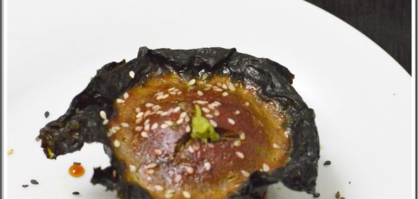 Куриная печень запеченная в нори