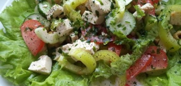 Овощной салат Взрыв вкуса с тофу