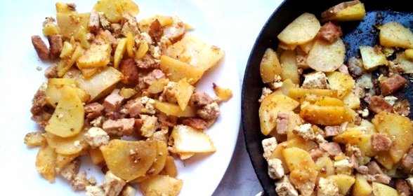 Картофель с тофу
