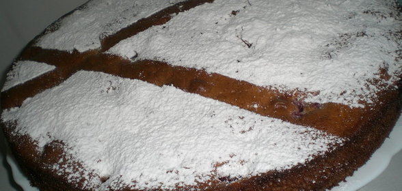 Быстрый пирог с ягодами