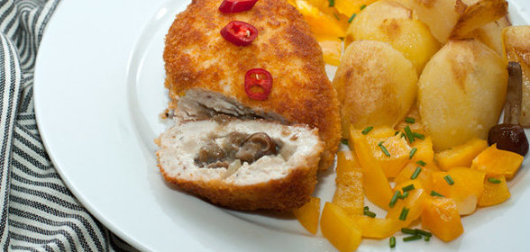 Куриные зразы с грибами