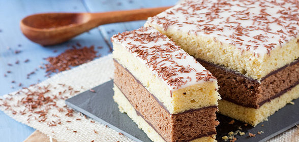 Ванильно-шоколадный пирог в глазури