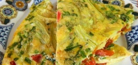 Омлет с болгарским перцем