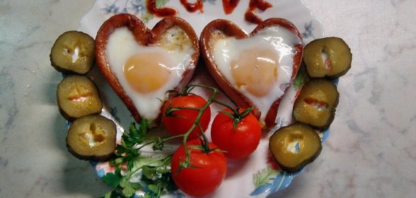 Романтическая яичница