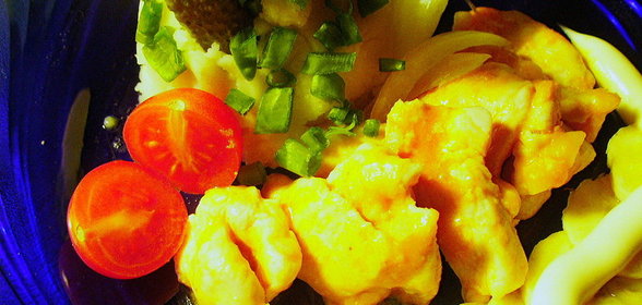 КУРИНЫЕ ГРУДКИ с сыром и соком(быстрый ужин или обед)