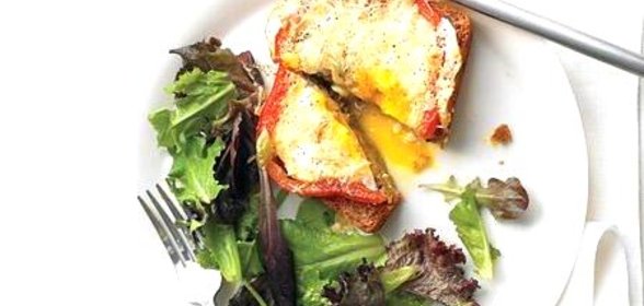 Яичница в болгарском перце