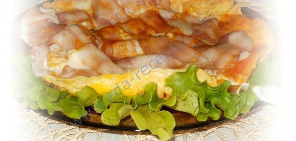 Классический омлет с беконом