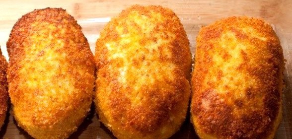 Зразы с ветчиной и сыром