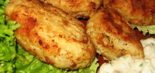 Рыбные зразы с грибами