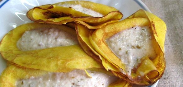 Блинчики с грушевой начинкой