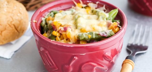 Рагу из кукурузы с зеленой фасолью и зирой