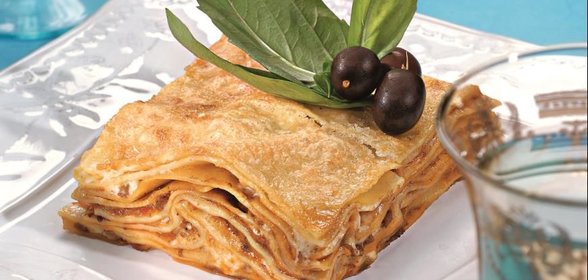 Лазанья с уткой и розмарином