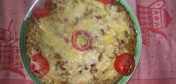 Запеканка (пирог) из сырого картофеля (вариантом)