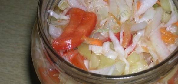 Витаминный салат впрок на зиму