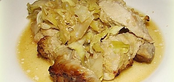 Жаркое из свинины с имбирём