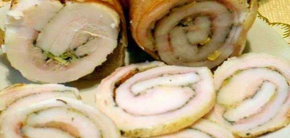 Рулет из сала