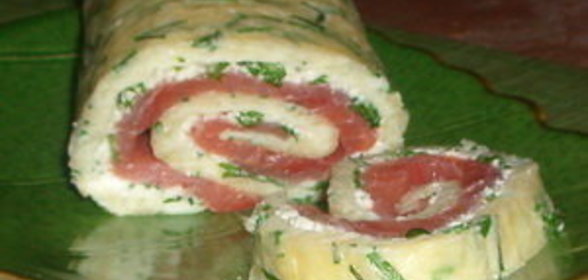 Рулет с форелью