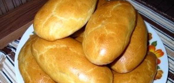 Печеные пирожки на кефире