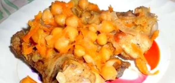 Крылышки куриные с персиком