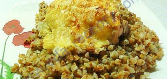 Гречка с курицей в духовке