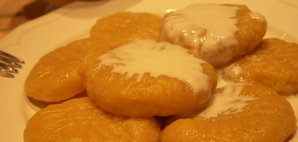 Ньокки из тыквы и картофеля с сырным соусом