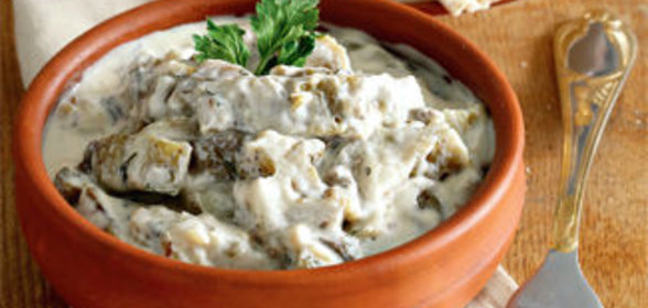 Закуска из баклажанов, ближневосточное блюдо