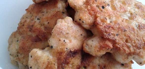 Куриные оладьи с чесноком