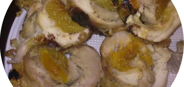 Куриный рулет с курагой