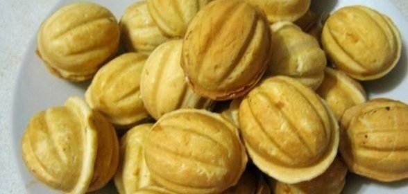 Печенье «Орешки» с заварным кремом