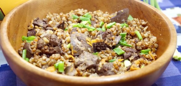 Гречка с печенью