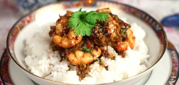 Креветки по-китайски