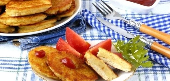 Картофельно-куриные оладьи