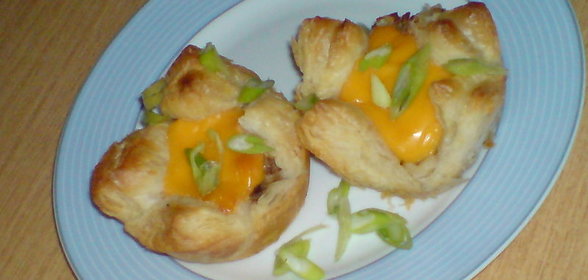 Грибные корзинки с шалфеем и сыром