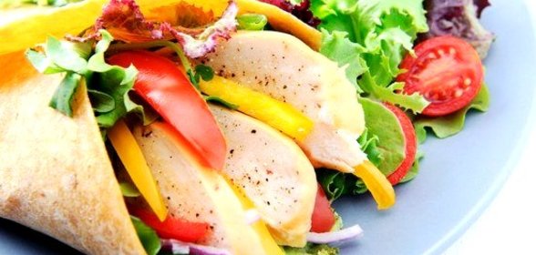 Домашняя шаурма с курицей