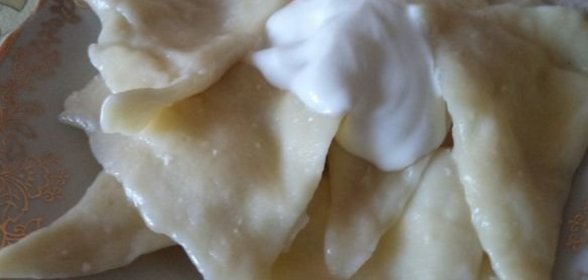 Вареники с творогом (на кефире)