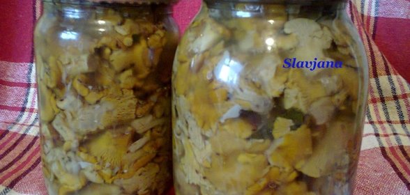 Мамины маринованные лисички