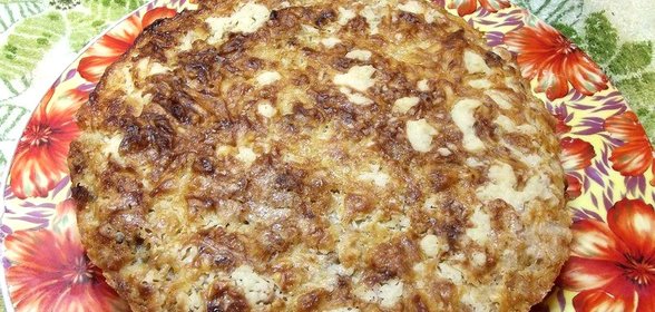Сухой пирог с тыквой и яблоками