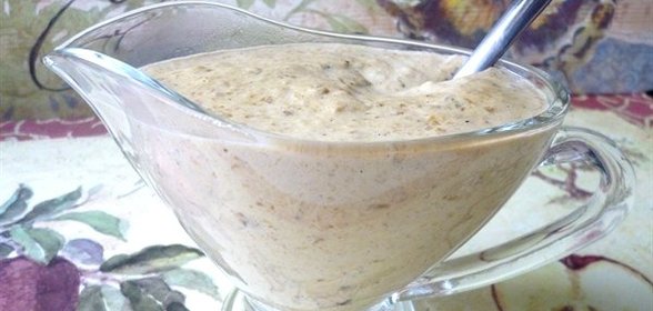 Грибной соус со сметаной