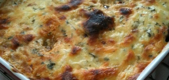 Куриная грудка с шампиньонами и сыром