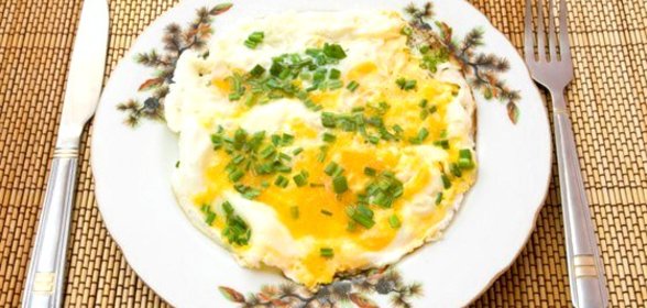 Омлет с зеленым луком