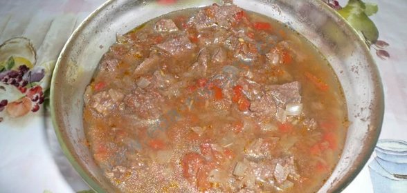 Гуляш по-венгерски в микроволновке