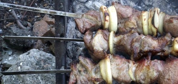 Шашлык из телятины по-грузински