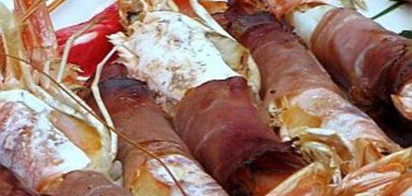 Креветки со шпиком
