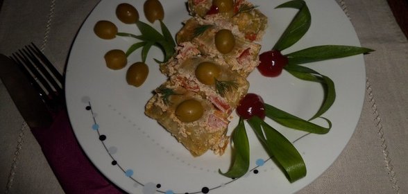 Мини-голубцы с оливками